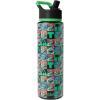 imageSimple Modern Disney Princess Water Bottle with Straw Lid Vacuum Insulated Stainless Steel Metal Thermos  Gifts for Women Reusable Leak Proof Flask  Summit Collection  32oz Seal of a PrincessTMNT Checkerboard