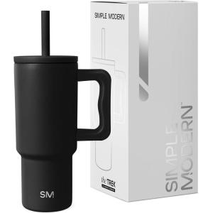 imageSimple Modern Barbie Kids 24 oz Tumbler with Handle and Silicone Straw Lid  Spill Proof Leak Resistant  Reusable Stainless Steel Bottle  Gift Kids Boys Girls  Trek Collection  Barbie Checkmate Midnight Black