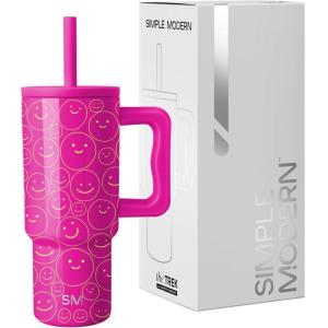 imageSimple Modern Barbie Kids 24 oz Tumbler with Handle and Silicone Straw Lid  Spill Proof Leak Resistant  Reusable Stainless Steel Bottle  Gift Kids Boys Girls  Trek Collection  Barbie CheckmatePattern Happy Days