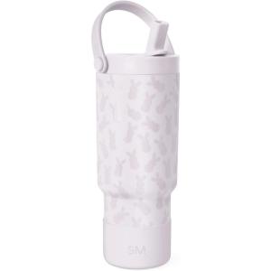 imageSimple Modern Barbie Kids 24 oz Tumbler with Handle and Silicone Straw Lid  Spill Proof Leak Resistant  Reusable Stainless Steel Bottle  Gift Kids Boys Girls  Trek Collection  Barbie CheckmatePattern Easter Bunnies