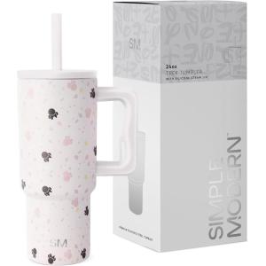 imageSimple Modern Barbie Kids 24 oz Tumbler with Handle and Silicone Straw Lid  Spill Proof Leak Resistant  Reusable Stainless Steel Bottle  Gift Kids Boys Girls  Trek Collection  Barbie CheckmateDisney Minnie Mouse on Terrazzo