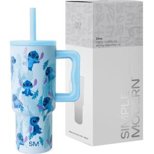 imageSimple Modern Barbie Kids 24 oz Tumbler with Handle and Silicone Straw Lid  Spill Proof Leak Resistant  Reusable Stainless Steel Bottle  Gift Kids Boys Girls  Trek Collection  Barbie CheckmateDisney Tropical Stitch