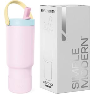 imageSimple Modern Barbie Kids 24 oz Tumbler with Handle and Silicone Straw Lid  Spill Proof Leak Resistant  Reusable Stainless Steel Bottle  Gift Kids Boys Girls  Trek Collection  Barbie CheckmateMultiColor Sherbet