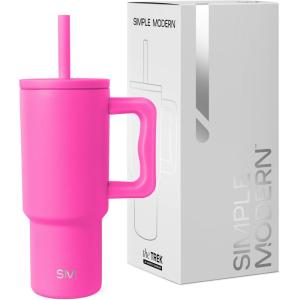 imageSimple Modern Barbie Kids 24 oz Tumbler with Handle and Silicone Straw Lid  Spill Proof Leak Resistant  Reusable Stainless Steel Bottle  Gift Kids Boys Girls  Trek Collection  Barbie CheckmateRaspberry Vibes