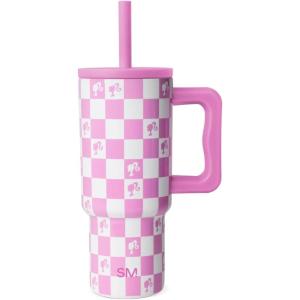 imageSimple Modern Barbie Kids 24 oz Tumbler with Handle and Silicone Straw Lid  Spill Proof Leak Resistant  Reusable Stainless Steel Bottle  Gift Kids Boys Girls  Trek Collection  Barbie CheckmateBarbie Checkmate