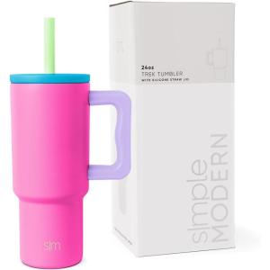 imageSimple Modern Barbie Kids 24 oz Tumbler with Handle and Silicone Straw Lid  Spill Proof Leak Resistant  Reusable Stainless Steel Bottle  Gift Kids Boys Girls  Trek Collection  Barbie CheckmateMix 80s Mix