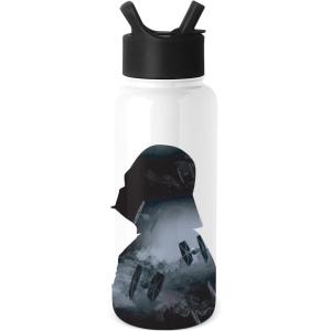 imageSimple Modern Disney Princess Water Bottle with Straw Lid Vacuum Insulated Stainless Steel Metal Thermos  Gifts for Women Reusable Leak Proof Flask  Summit Collection  32oz Seal of a PrincessStar Wars Vader Nation