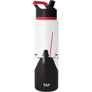 imageSimple Modern Disney Princess Water Bottle with Straw Lid Vacuum Insulated Stainless Steel Metal Thermos  Gifts for Women Reusable Leak Proof Flask  Summit Collection  32oz Seal of a PrincessStar Wars The Dark Side