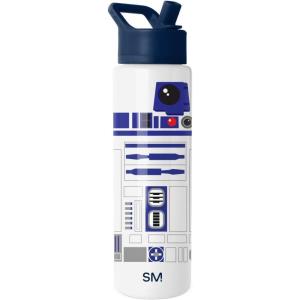 imageSimple Modern Disney Princess Water Bottle with Straw Lid Vacuum Insulated Stainless Steel Metal Thermos  Gifts for Women Reusable Leak Proof Flask  Summit Collection  32oz Seal of a PrincessStar Wars R2D2