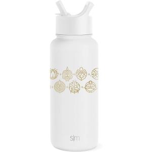 imageSimple Modern Disney Princess Water Bottle with Straw Lid Vacuum Insulated Stainless Steel Metal Thermos  Gifts for Women Reusable Leak Proof Flask  Summit Collection  32oz Seal of a PrincessDisney Seal of a Princess