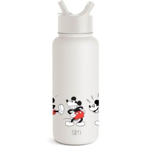 imageSimple Modern Disney Princess Water Bottle with Straw Lid Vacuum Insulated Stainless Steel Metal Thermos  Gifts for Women Reusable Leak Proof Flask  Summit Collection  32oz Seal of a PrincessDisney Mickey Mouse Dances