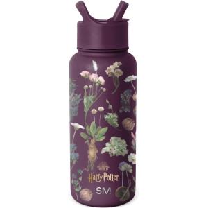 imageSimple Modern Disney Princess Water Bottle with Straw Lid Vacuum Insulated Stainless Steel Metal Thermos  Gifts for Women Reusable Leak Proof Flask  Summit Collection  32oz Seal of a PrincessHarry Potter Herbology