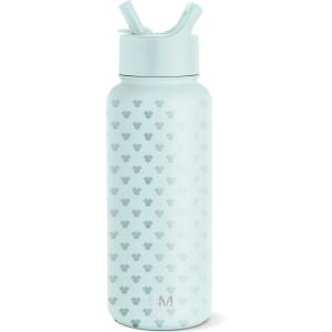 imageSimple Modern Disney Princess Water Bottle with Straw Lid Vacuum Insulated Stainless Steel Metal Thermos  Gifts for Women Reusable Leak Proof Flask  Summit Collection  32oz Seal of a PrincessDisney Minnie Mouse on Blue