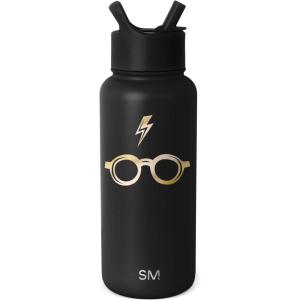 imageSimple Modern Disney Princess Water Bottle with Straw Lid Vacuum Insulated Stainless Steel Metal Thermos  Gifts for Women Reusable Leak Proof Flask  Summit Collection  32oz Seal of a PrincessHarry Potter Glasses