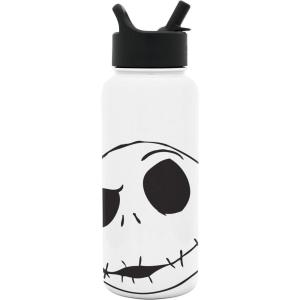 imageSimple Modern Disney Princess Water Bottle with Straw Lid Vacuum Insulated Stainless Steel Metal Thermos  Gifts for Women Reusable Leak Proof Flask  Summit Collection  32oz Seal of a PrincessDisney Nightmare Before Christmas