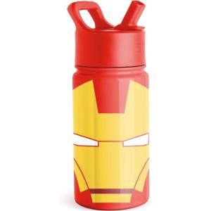 imageSimple Modern Kids Summit Water Bottle with Straw Lid  Teenage Mutant Ninja Turtles 18oz Stainless Steel Cu Insulated Tumbler for Boys School  TMNT Turtles UniteMarvelIron Man Red Snapper