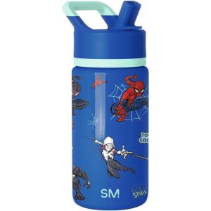 imageSimple Modern Kids Summit Water Bottle with Straw Lid  Teenage Mutant Ninja Turtles 18oz Stainless Steel Cu Insulated Tumbler for Boys School  TMNT Turtles UniteMarvel Spiderman Mashup