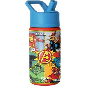 imageSimple Modern Kids Summit Water Bottle with Straw Lid  Teenage Mutant Ninja Turtles 18oz Stainless Steel Cu Insulated Tumbler for Boys School  TMNT Turtles UniteMarvel Avengers Comic