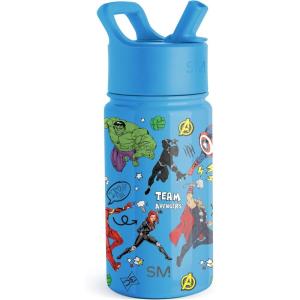 imageSimple Modern Kids Summit Water Bottle with Straw Lid  Teenage Mutant Ninja Turtles 18oz Stainless Steel Cu Insulated Tumbler for Boys School  TMNT Turtles UniteMarvelAvengers Heroes