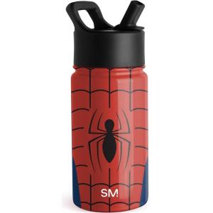 imageSimple Modern Kids Summit Water Bottle with Straw Lid  Teenage Mutant Ninja Turtles 18oz Stainless Steel Cu Insulated Tumbler for Boys School  TMNT Turtles UniteMarvelSpider Armor