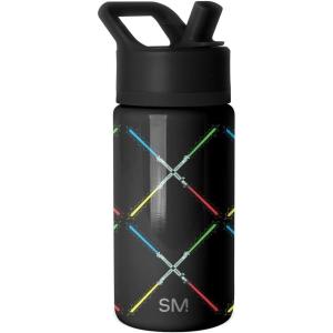 imageSimple Modern Kids Summit Water Bottle with Straw Lid  Teenage Mutant Ninja Turtles 18oz Stainless Steel Cu Insulated Tumbler for Boys School  TMNT Turtles UniteStar Wars Saber Argyle