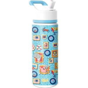 imageSimple Modern Kids Summit Water Bottle with Straw Lid  Teenage Mutant Ninja Turtles 18oz Stainless Steel Cu Insulated Tumbler for Boys School  TMNT Turtles UniteSpongeBob Portrait