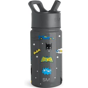 imageSimple Modern Kids Summit Water Bottle with Straw Lid  Teenage Mutant Ninja Turtles 18oz Stainless Steel Cu Insulated Tumbler for Boys School  TMNT Turtles UniteDC Comics Batman POW