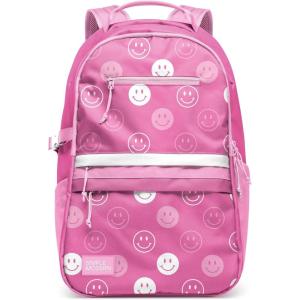imageSimple Modern Teenage Mutant Ninja Turtles Ellis Backpack for School  Medium 20L Elementary Middle and High School Bookbag for Kids and Teens  Girls and Boys  TMNT GraffitiPattern Pink Happy Faces