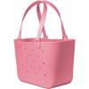 imageSimple Modern Large Beach Bag  Disney Waterproof Getaway Rubber Tote with Zipper Pocket for Travel Pool Boat Groceries Sports  Mickey Mouse on Sea Glass SageVelvet Pink