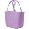 imageSimple Modern Large Beach Bag  Disney Waterproof Getaway Rubber Tote with Zipper Pocket for Travel Pool Boat Groceries Sports  Mickey Mouse on Sea Glass SagePurple Breeze