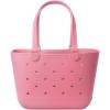 imageSimple Modern Large Beach Bag  Disney Waterproof Getaway Rubber Tote with Zipper Pocket for Travel Pool Boat Groceries Sports  Mickey Mouse on Sea Glass SageVelvet Pink