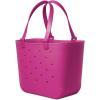 imageSimple Modern Large Beach Bag  Disney Waterproof Getaway Rubber Tote with Zipper Pocket for Travel Pool Boat Groceries Sports  Mickey Mouse on Sea Glass SageZinnia