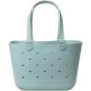 imageSimple Modern Large Beach Bag  Disney Waterproof Getaway Rubber Tote with Zipper Pocket for Travel Pool Boat Groceries Sports  Mickey Mouse on Sea Glass SageSea Glass Sage
