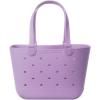 imageSimple Modern Large Beach Bag  Disney Waterproof Getaway Rubber Tote with Zipper Pocket for Travel Pool Boat Groceries Sports  Mickey Mouse on Sea Glass SagePurple Breeze