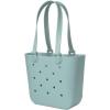 imageSimple Modern Large Beach Bag  Disney Waterproof Getaway Rubber Tote with Zipper Pocket for Travel Pool Boat Groceries Sports  Mickey Mouse on Sea Glass SageSea Glass Sage