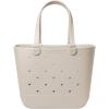 imageSimple Modern Large Beach Bag  Disney Waterproof Getaway Rubber Tote with Zipper Pocket for Travel Pool Boat Groceries Sports  Mickey Mouse on Sea Glass SageAlmond Birch