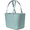 imageSimple Modern Large Beach Bag  Disney Waterproof Getaway Rubber Tote with Zipper Pocket for Travel Pool Boat Groceries Sports  Mickey Mouse on Sea Glass SageSea Glass Sage
