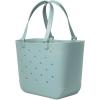 imageSimple Modern Large Beach Bag  Disney Waterproof Getaway Rubber Tote with Zipper Pocket for Travel Pool Boat Groceries Sports  Mickey Mouse on Sea Glass SageSea Glass Sage