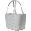 imageSimple Modern Large Beach Bag  Disney Waterproof Getaway Rubber Tote with Zipper Pocket for Travel Pool Boat Groceries Sports  Mickey Mouse on Sea Glass SageIce Gray
