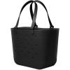 imageSimple Modern Large Beach Bag  Disney Waterproof Getaway Rubber Tote with Zipper Pocket for Travel Pool Boat Groceries Sports  Mickey Mouse on Sea Glass SageMidnight Black