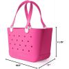 imageSimple Modern Large Beach Bag  Disney Waterproof Getaway Rubber Tote with Zipper Pocket for Travel Pool Boat Groceries Sports  Mickey Mouse on Sea Glass SageMalibu