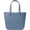 imageSimple Modern Large Beach Bag  Disney Waterproof Getaway Rubber Tote with Zipper Pocket for Travel Pool Boat Groceries Sports  Mickey Mouse on Sea Glass SageBlue Dune