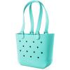 imageSimple Modern Large Beach Bag  Disney Waterproof Getaway Rubber Tote with Zipper Pocket for Travel Pool Boat Groceries Sports  Mickey Mouse on Sea Glass SageOcean Water