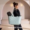 imageSimple Modern Large Beach Bag  Disney Waterproof Getaway Rubber Tote with Zipper Pocket for Travel Pool Boat Groceries Sports  Mickey Mouse on Sea Glass SageMalibu