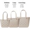 imageSimple Modern Large Beach Bag  Disney Waterproof Getaway Rubber Tote with Zipper Pocket for Travel Pool Boat Groceries Sports  Mickey Mouse on Sea Glass SageForest