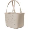 imageSimple Modern Large Beach Bag  Disney Waterproof Getaway Rubber Tote with Zipper Pocket for Travel Pool Boat Groceries Sports  Mickey Mouse on Sea Glass SageAlmond Birch