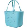 imageSimple Modern Large Beach Bag  Disney Waterproof Getaway Rubber Tote with Zipper Pocket for Travel Pool Boat Groceries Sports  Mickey Mouse on Sea Glass SageNantucket Tides