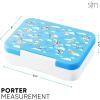 imageSimple Modern Marvel Bento Lunch Box for Kids  BPA Free Leakproof Dishwasher Safe  Lunch Container for Girls and Boys Toddlers  Porter Collection  5 Compartments  Go Spidey GoBluey Sky