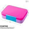 imageSimple Modern Marvel Bento Lunch Box for Kids  BPA Free Leakproof Dishwasher Safe  Lunch Container for Girls and Boys Toddlers  Porter Collection  5 Compartments  Go Spidey GoMultiColor 80s Mix