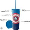 imageSimple Modern Marvel Thanos Insulated Tumbler Cup with Flip Lid and Straw Lid  Gifts for Women Men Reusable Stainless Steel Water Bottle Travel Mug  Classic Collection  24oz Thanos InfinityMarvel Captain America Shield